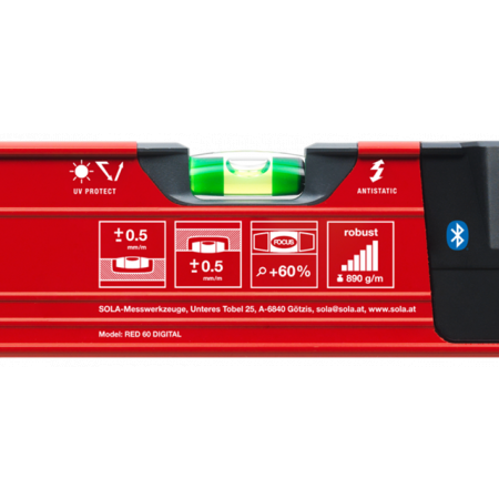 Poziomnica cyfrowa RED 60 DIGITAL 60cm 01730801 Sola